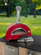 Countertop Wood-Fired Oven in Red