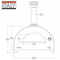 Countertop Wood-Fired Oven in Red