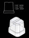 15" Clear Gourmet Ice Maker