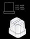 15" Clear Gourmet Ice Maker