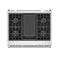 36 Inch X Series Professional Freestanding Dual Fuel Liquid Propane Range