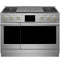 48" Dual-Fuel Professional Range with 4 Burners, Grill, and Griddle