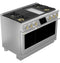 48" Dual-Fuel Professional Range with 4 Burners, Grill, and Griddle