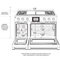48" Dual-Fuel Professional Range with 4 Burners, Grill, and Griddle
