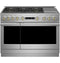 48" Dual-Fuel Professional Range with 6 Burners and Griddle