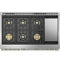 48" Dual-Fuel Professional Range with 6 Burners and Griddle