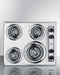 24" Wide 230V 4-Burner Coil Cooktop