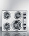 24" Wide 230V 4-Burner Coil Cooktop