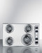 30" Wide 230V 4-Burner Coil Cooktop