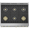 36" All Gas Professional Range with 6 Burners