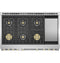 48" All Gas Professional Range with 6 Burners and Griddle