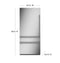 36" Panel-Ready Integrated Bottom-Freezer Refrigerator- Left Hinge