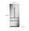 36" Panel-Ready Integrated French-Door Refrigerator