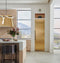 30" LH Column Panel Brass Designer Collection