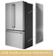 Stainless Steel Side Panels for French Door Bottom Freezer - Right