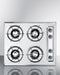 24" Wide 4-Burner Gas Cooktop