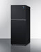 SUMMIT FF1087B 24" Wide Top Mount Refrigerator-freezer