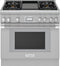 THERMADOR PRD364WDHU Dual Fuel Professional Range 36'' Pro Harmony(R) Standard Depth Stainless Steel PRD364WDHU