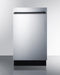 SUMMIT DW18SSADA 18" Wide Built-in Dishwasher, ADA Compliant