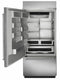 KITCHENAID KBBL306ESS 20.9 Cu. Ft. 36" Width Built-In Stainless Bottom Mount Refrigerator with Platinum Interior Design - Stainless Steel