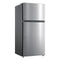 MIDEA MRT14D2BST Midea Energy Star Certified 14 Cu. Ft. Refrigerator with Glass Shelves - Stainless Steel