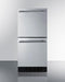 SUMMIT ASDR1524 15" Wide 2-drawer All-refrigerator, ADA Compliant