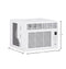 GE APPLIANCES AHW05LZ GE(R) 5,000 BTU Electronic Window Air Conditioner for Small Rooms up to 150 sq ft.