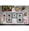 GE APPLIANCES JGP3036SLSS GE(R) 36" Built-In Gas Cooktop with Dishwasher-Safe Grates