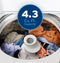 GE APPLIANCES GTW385ASWWS GE(R) 4.3 cu. ft. Capacity Washer with Stainless Steel&#x00A0;Basket,Cold&#x00A0;Plus and Water Level Control&#x200B;