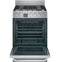 HAIER QGAS740RMSS 24" 2.9 Cu. Ft. Gas Free-Standing Range with Convection and Modular Backguard