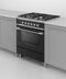 FISHER & PAYKEL OR30SCG4B1 Gas Range, 30", 4 Burners