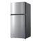 MIDEA MRT14D2BST Midea Energy Star Certified 14 Cu. Ft. Refrigerator with Glass Shelves - Stainless Steel