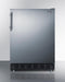 SUMMIT CT66BK2SSRS 24" Wide Refrigerator-freezer