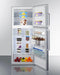 SUMMIT FF1513SS 28" Wide Top Mount Refrigerator-freezer