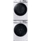 Samsung WF45B6300AW 27 Inch Smart Front Load Washer & Samsung DVE45B6300W 27 Inch Smart Electric Dryer with Samsung SKK8K Stacking Kit for 27 Inch Front Load Laundry Pairs