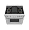 THERMADOR PRD364WDHU Dual Fuel Professional Range 36'' Pro Harmony(R) Standard Depth Stainless Steel PRD364WDHU