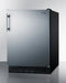 SUMMIT CT66BK2SS 24" Wide Refrigerator-freezer