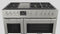 Fulgor Milano F6PDF486GS1 48" Freestanding Sofia, 6 Burner Dual Fuel Range, Griddle