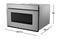 SHARP SMD2479JS 24 in. 1.2 cu. ft. 950W Sharp Stainless Steel Smart Easy Wave Open Microwave Drawer Oven