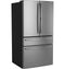 GE APPLIANCES PJE23BYWFS GE Profile(TM) Series ENERGY STAR(R) 23.2 Cu. Ft. Smart Counter-Depth Fingerprint Resistant 4-Door French-Door Refrigerator With Dual-Dispense AutoFill Pitcher