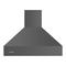 Viking 5 Series VCIH54208DG 42 Inch Island Mount Range Hood with Optional Blowers, Bright LED Lighting, Commercial-Type Baffle Filters