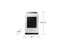 SAMSUNG DVG55CG7100W 7.4 cu. ft. Smart Gas Dryer with Steam Sanitize+ in White