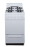 PREMIER BAK100OP 20 in. Freestanding Battery-Generated Spark Ignition Gas Range in White