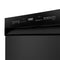 MIDEA MDF24P2BBB Midea 52 dBA Front Control Dishwasher with Interior Light