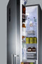 SUMMIT FFBF181ES2IMLHD 24" Wide Bottom Freezer Refrigerator With Icemaker