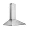 BROAN BWP1364SS Broan(R) 36-Inch Convertible Wall-Mount Pyramidal Chimney Range Hood, 450 Max CFM, Stainless Steel