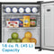 DANBY DAG016A2BDB Danby 1.6 cu. ft. Compact Glass Door Fridge in Platinum