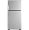 GE Appliances GTS19KYNRFS Top Freezer Refrigerators Fingerprint Resistant Stainless Front View