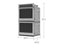 Samsung NV51T5511DS Double Wall Ovens Stainless Steel – Official Product Photo