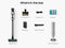 Samsung VS80F28DMP Upright Vacuums 0 – Studio Shot